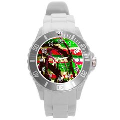 Easter 2 Round Plastic Sport Watch (l) by bestdesignintheworld