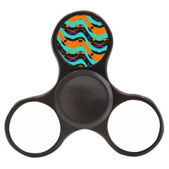 Blue Orange Black Waves                                   Finger Spinner by LalyLauraFLM