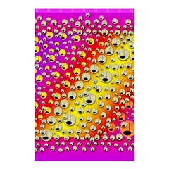 Festive Music Tribute In Rainbows Shower Curtain 48  X 72  (small)  by pepitasart