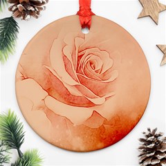 Wonderful Rose In Soft Colors Ornament (round) by FantasyWorld7