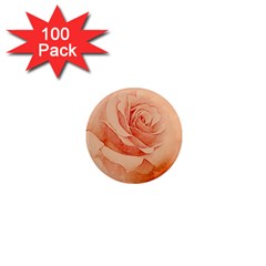 Wonderful Rose In Soft Colors 1  Mini Magnets (100 Pack)  by FantasyWorld7