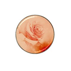 Wonderful Rose In Soft Colors Hat Clip Ball Marker