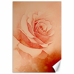 Wonderful Rose In Soft Colors Canvas 12  X 18   by FantasyWorld7