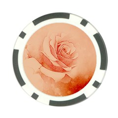 Wonderful Rose In Soft Colors Poker Chip Card Guard (10 Pack) by FantasyWorld7