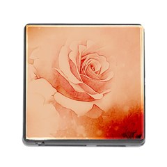 Wonderful Rose In Soft Colors Memory Card Reader (square 5 Slot) by FantasyWorld7