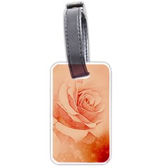 Wonderful Rose In Soft Colors Luggage Tags (one Side)  by FantasyWorld7