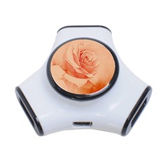 Wonderful Rose In Soft Colors 3-port Usb Hub by FantasyWorld7