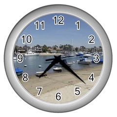 Balboa 3 Wall Clock (silver) by bestdesignintheworld