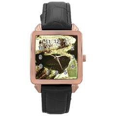 There Is No Promissed Rain 3jpg Rose Gold Leather Watch  by bestdesignintheworld