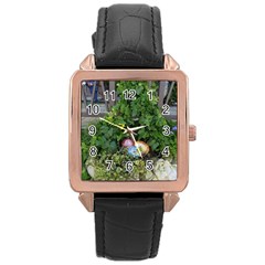 Easter On Balboa Rose Gold Leather Watch  by bestdesignintheworld