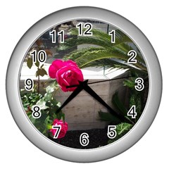 Balboa 5 Wall Clock (silver) by bestdesignintheworld