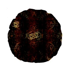 A Golden Dragon Burgundy Design Created By Flipstylez Designs Standard 15  Premium Round Cushions