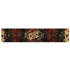 A Golden Dragon Burgundy Design Created By Flipstylez Designs Small Flano Scarf