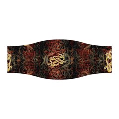 A Golden Dragon Burgundy Design Created By Flipstylez Designs Stretchable Headband