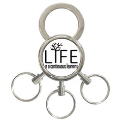 Life And Learn Concept Design 3-ring Key Chains by dflcprints