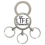 Life And Learn Concept Design 3-Ring Key Chains Front