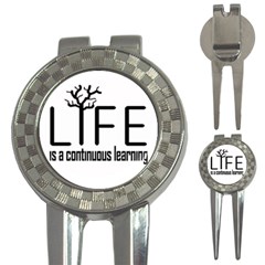 Life And Learn Concept Design 3-in-1 Golf Divots by dflcprints