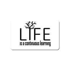 Life And Learn Concept Design Magnet (name Card) by dflcprints