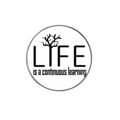 Life And Learn Concept Design Hat Clip Ball Marker