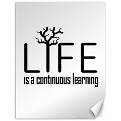 Life And Learn Concept Design Canvas 12  X 16   by dflcprints