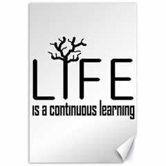 Life And Learn Concept Design Canvas 24  X 36  by dflcprints