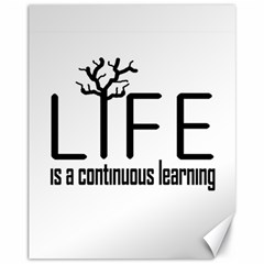 Life And Learn Concept Design Canvas 11  X 14   by dflcprints