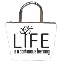 Life And Learn Concept Design Bucket Bags by dflcprints