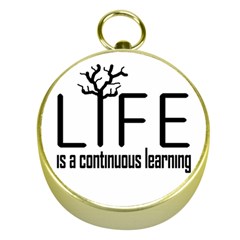 Life And Learn Concept Design Gold Compasses by dflcprints