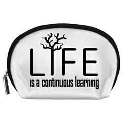 Life And Learn Concept Design Accessory Pouches (large)  by dflcprints