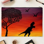 Sunset Dinosaur scene Cosmetic Bag (XXXL) Back