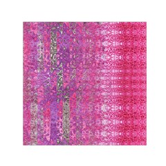 Purple Splash And Pink Shimmer Created By Flipstylez Designs Small Satin Scarf (square) by flipstylezfashionsLLC