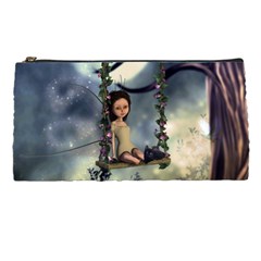 Cute Little Fairy With Kitten On A Swing Pencil Cases by FantasyWorld7