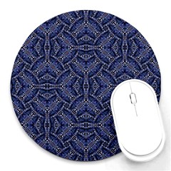 Modern Orante Pattern Round Mousepads by dflcprints