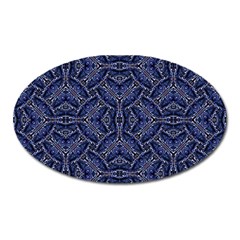 Modern Orante Pattern Oval Magnet by dflcprints