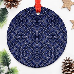 Modern Orante Pattern Round Ornament (two Sides)