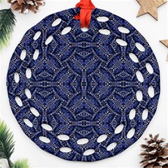 Modern Orante Pattern Ornament (round Filigree)