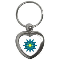 Smiley Flower Key Chains (heart) 