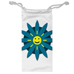 Smiley Flower Jewelry Bags by linceazul