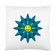 Smiley Flower Standard Cushion Case (two Sides) by linceazul