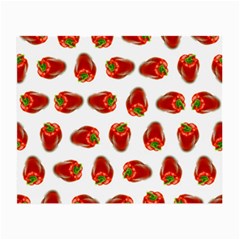 Red Peppers Pattern Small Glasses Cloth by SuperPatterns