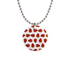 Red Peppers Pattern Button Necklaces