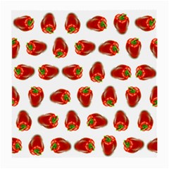 Red Peppers Pattern Medium Glasses Cloth by SuperPatterns