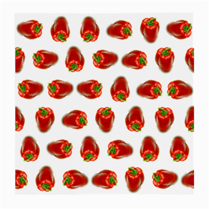 Red Peppers Pattern Medium Glasses Cloth