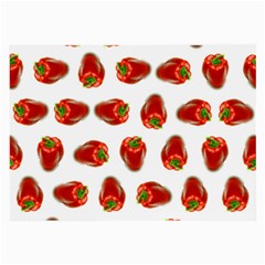 Red Peppers Pattern Large Glasses Cloth (2-side)