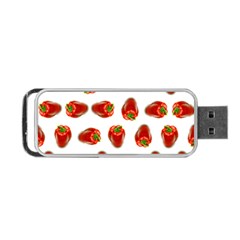 Red Peppers Pattern Portable Usb Flash (two Sides) by SuperPatterns