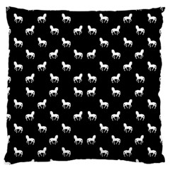 Silhouette Graphic Horses Pattern 7200 Large Cushion Case (one Side)