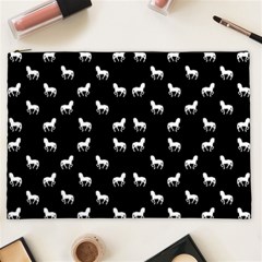 Silhouette Graphic Horses Pattern 7200 Cosmetic Bag (xxl) by dflcprints