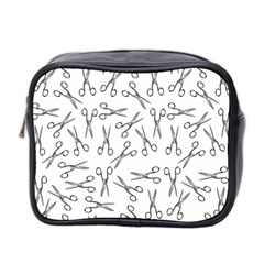 Scissors Pattern Mini Toiletries Bag 2-side by Valentinaart