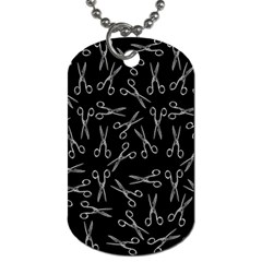 Scissors Pattern Dog Tag (one Side) by Valentinaart