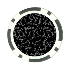 Scissors Pattern Poker Chip Card Guard (10 Pack)